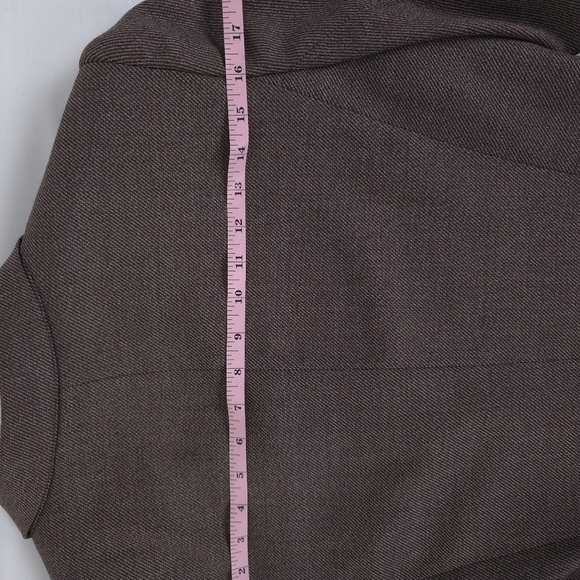 Lafayette 148 New York Brown Tweed Wool Silk Blazer | Size 12 - Picture 12 of 16